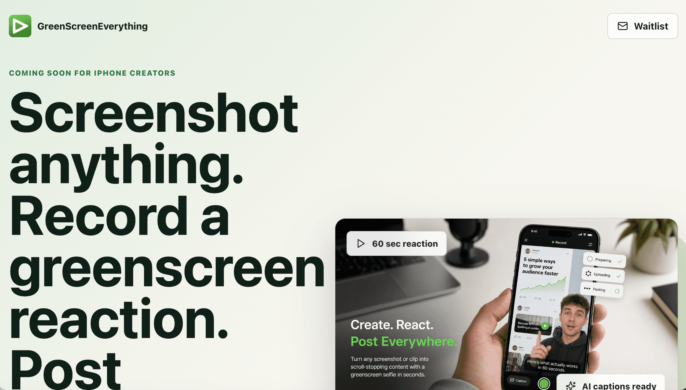 Green Screen Everything screenshot