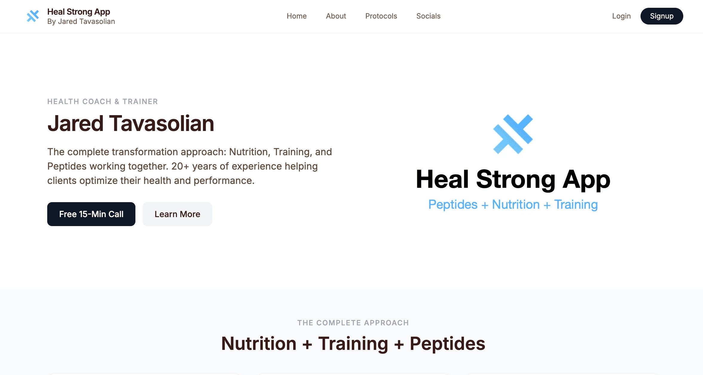 Heal Strong App screenshot