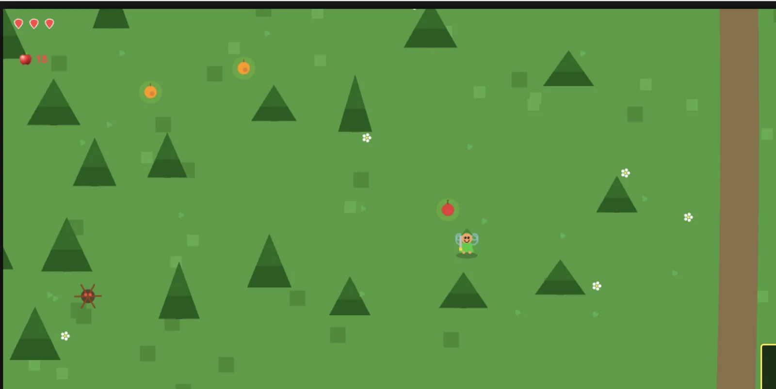 Pril exploring Matilija Forest during gameplay